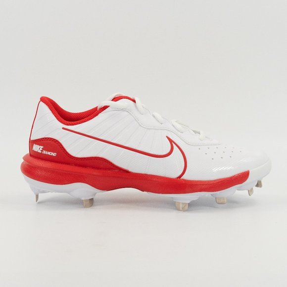 Nike Alpha Huarache Varsity 4 Low 'White University Red' DJ6516-104 size 7.5